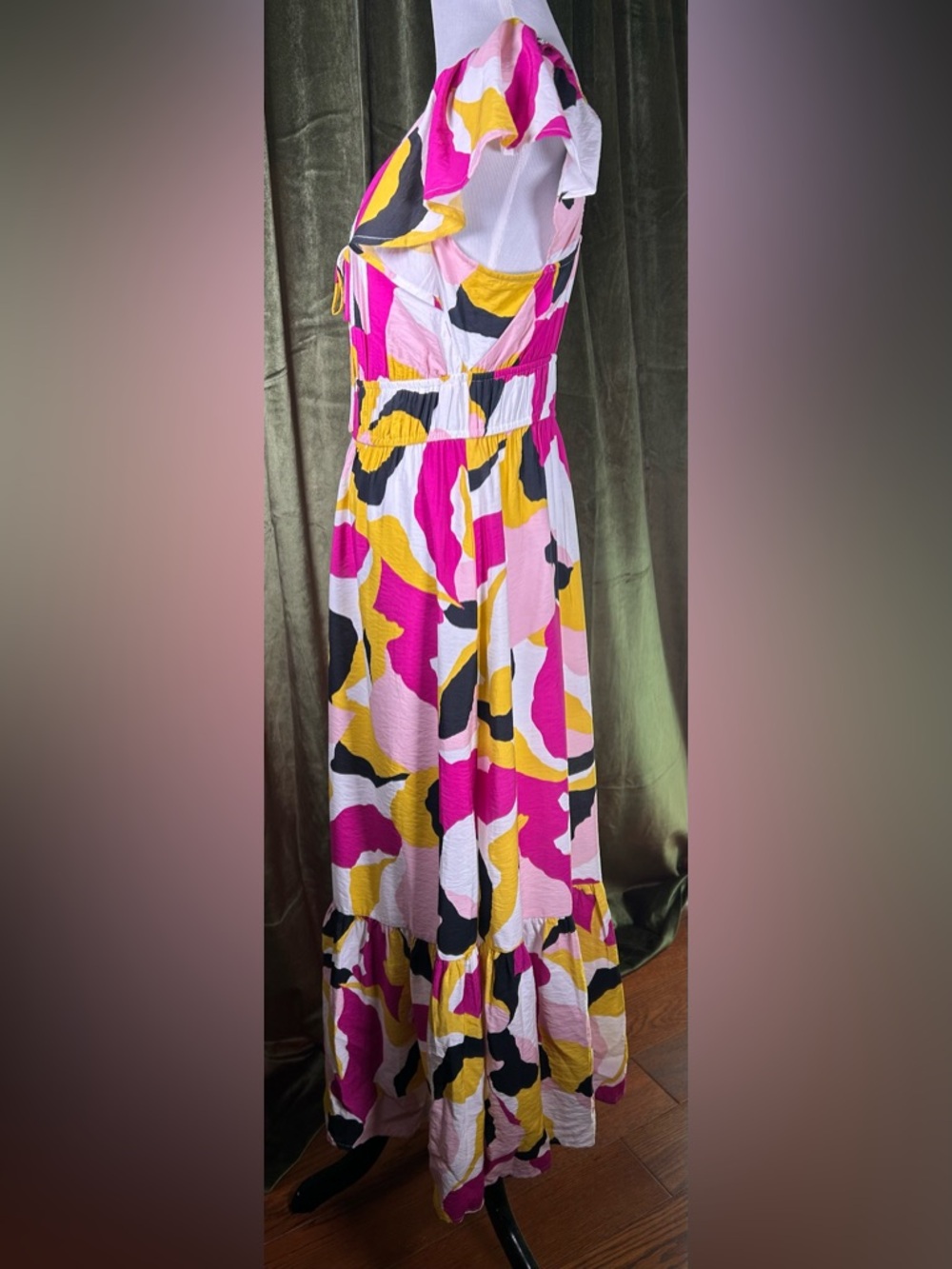 Nine West Multicolor Graphic Art Maxi Dress - Picture 4 of 6